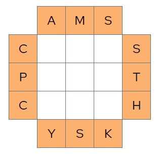 Nine to Five unsolved example puzzle