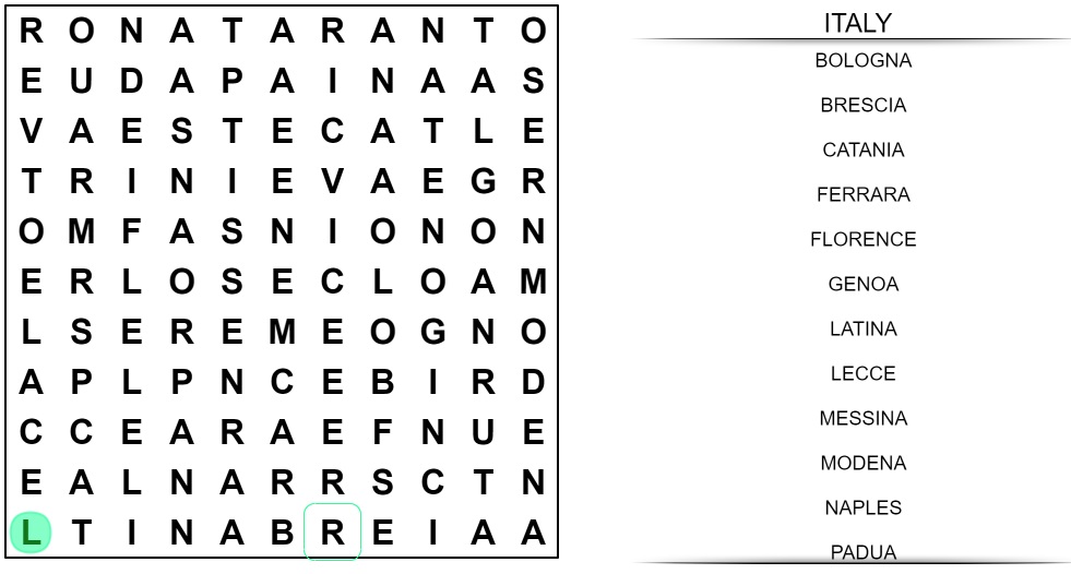 Pathfinder unsolved example puzzle