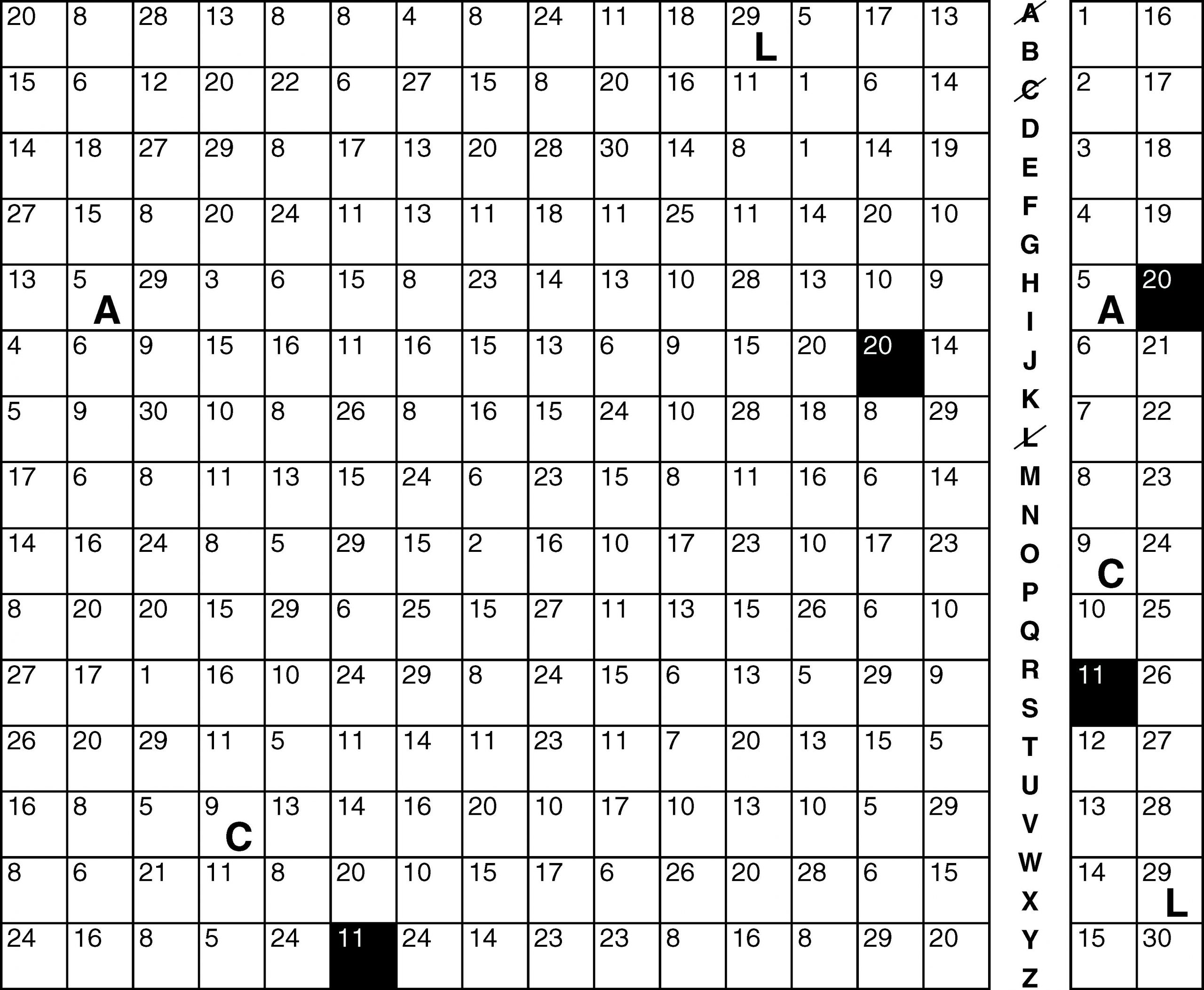 Skeleton Codeword unsolved example puzzle